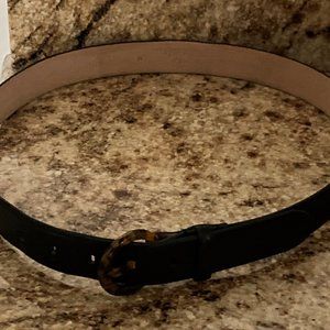 Women's Brooks Brothers Black Leather Belt (M)